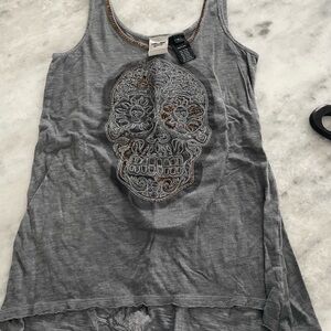 Harley-Davidson Gray Skull Tank Top
